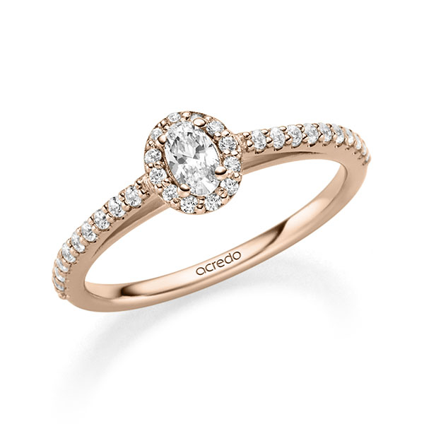 Halo Solitaire oval, Breite: 1,50, Höhe: 1,50