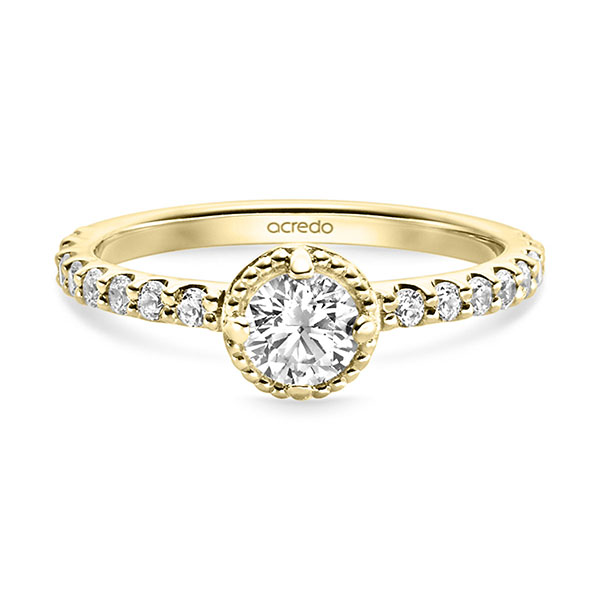 Essentials, Solitaire with stone setting on the side, Breedte: 1,50, Hoogte: 1,50