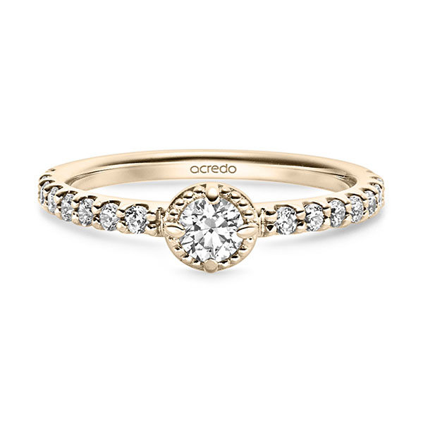 Essentials, Solitaire with stone setting on the side, Breedte: 1,50, Hoogte: 1,50