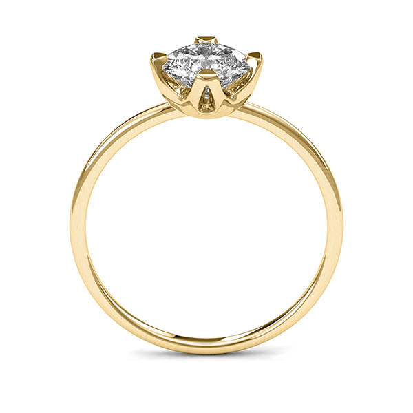 Diamantring mit 4 Krappenfassung