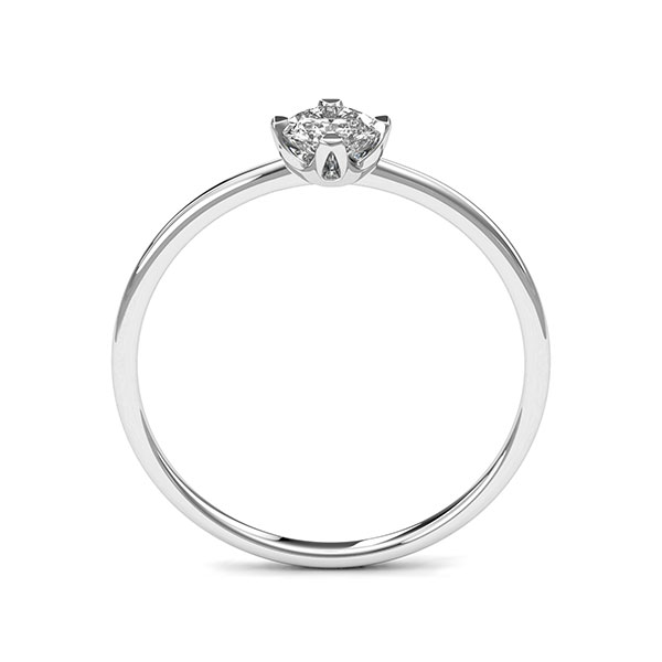 Diamantring mit 4 Krappenfassung