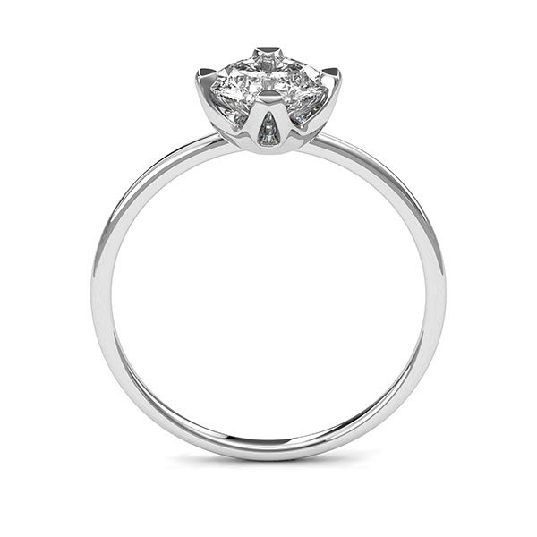 Diamantring mit 4 Krappenfassung