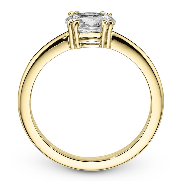 Solitaire Krappenfassung Oval