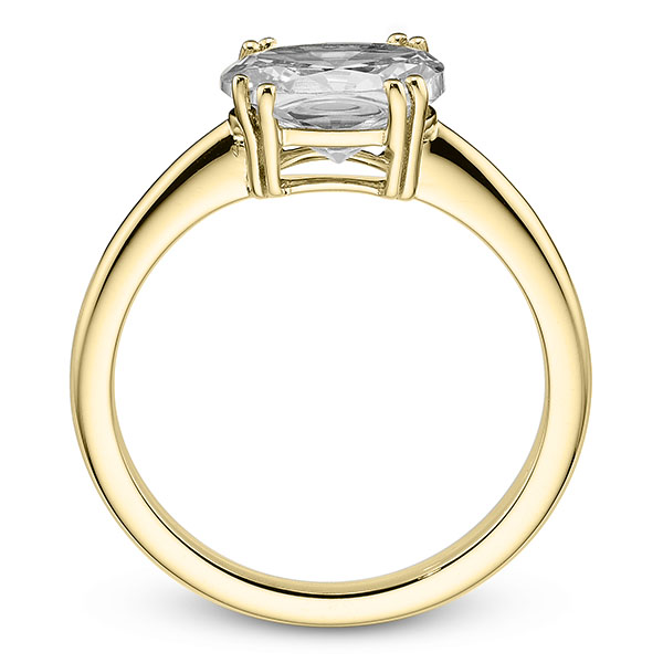 Solitaire Krappenfassung Oval