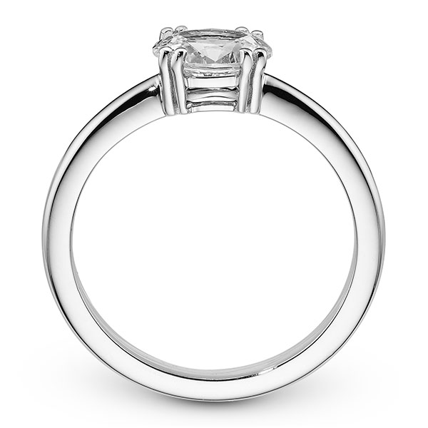 Solitaire Krappenfassung Oval