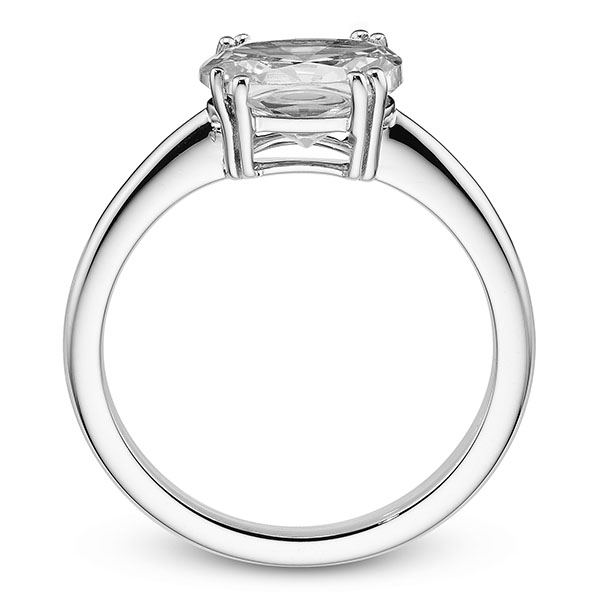 Solitaire Krappenfassung Oval