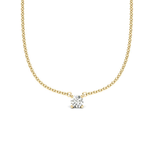 Anhänger - 4er Krappe = G158 in Gelbgold 585 mit zus. 0,08 ct. Brillant tw, si von acredo