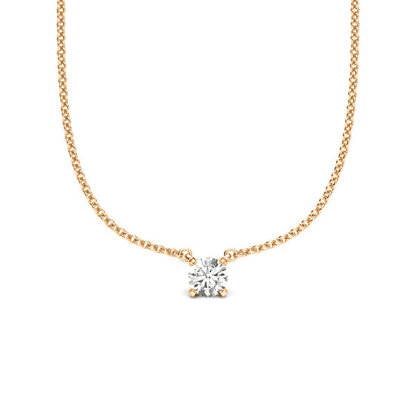 Anhänger - 4er Krappe = G158 in Roségold 585 mit zus. 0,15 ct. Brillant tw, si von acredo