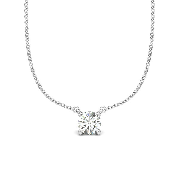 Anhänger - 4er Krappe = G158 in Weißgold 585 mit 0,4 ct. Brillant tw, si von acredo