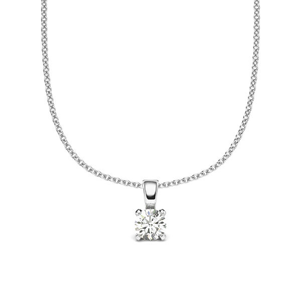 Anhänger - 4er Krappe = G158 in Weissgold 585 mit zus. 0,2 ct. Brillant tw, si von acredo - A-2059-21 Anhänger - 4er Krappe = G158 in Weissgold 585 mit zus. 0,2 ct. Brillant tw, si von acredo - A-2059-21
