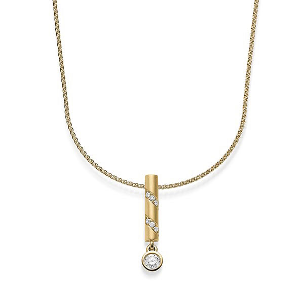 Anhänger in Gelbgold 585 mit zus. 0,198 ct. Brillant tw, si von acredo - A-1829-2 Anhänger in Gelbgold 585 mit zus. 0,198 ct. Brillant tw, si von acredo - A-1829-2