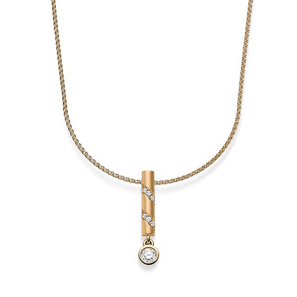 Anhänger in Roségold 585 mit zus. 0,198 ct. Brillant tw, si von acredo - A-1829-1 Anhänger in Roségold 585 mit zus. 0,198 ct. Brillant tw, si von acredo - A-1829-1