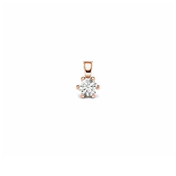 Anhänger Rotgold 585 mit 0,2 ct. tw, si