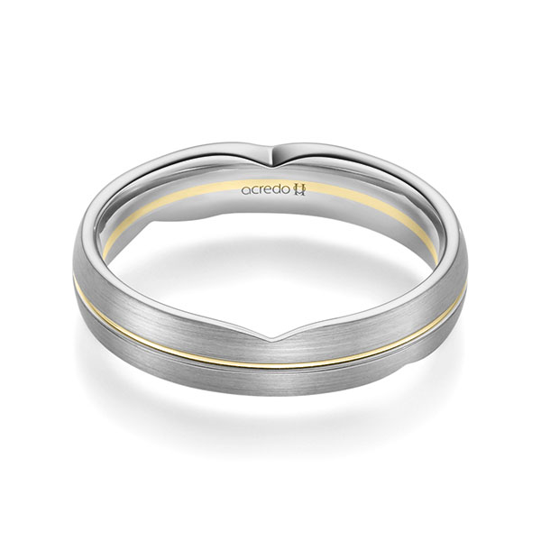 bicolor Trauring/Ehering in Graugold 585 Gelbgold 585 von acredo bicolor Trauring/Ehering in Graugold 585 Gelbgold 585 von acredo