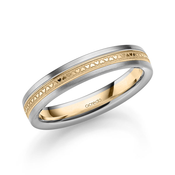 bicolor Trauring/Ehering in Graugold 585 Roségold 585 von acredo bicolor Trauring/Ehering in Graugold 585 Roségold 585 von acredo