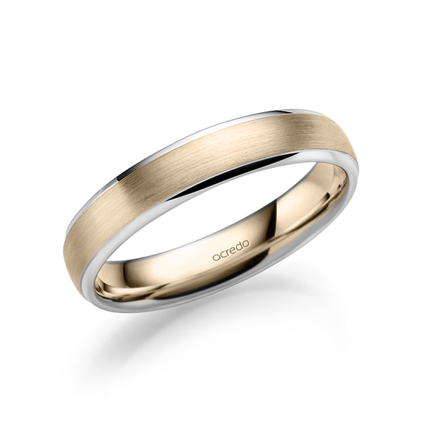 bicolor Trauring/Ehering in Weißgold 585 Signature Gold 585 von acredo bicolor Trauring/Ehering in Weißgold 585 Signature Gold 585 von acredo