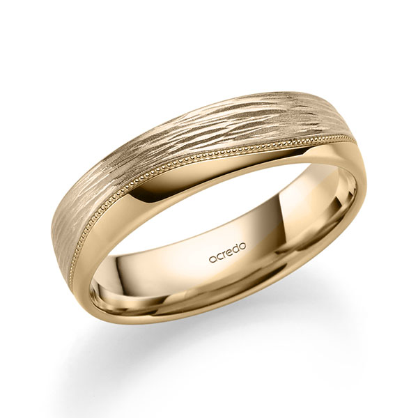Bicolor trouwring in Signature Goud 585 roségoud 14 kt. van acredo