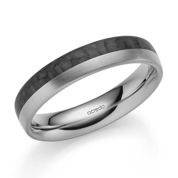 Grey gold hot sale wedding band