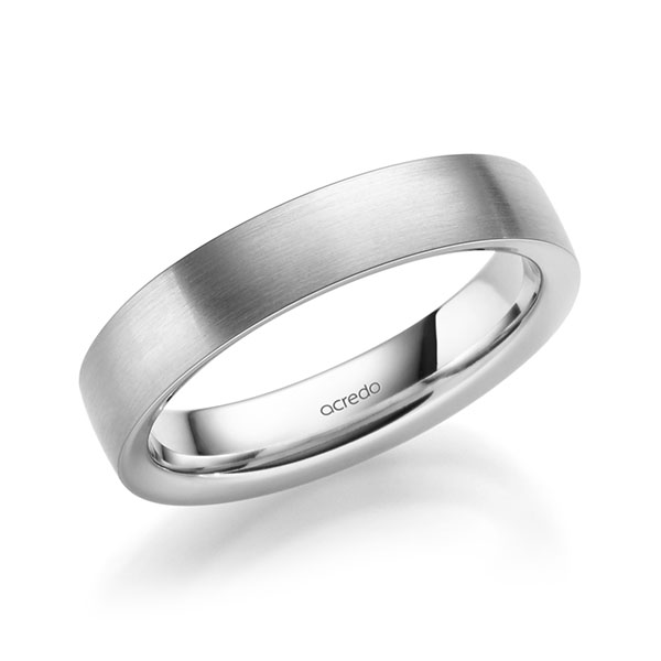 classic wedding band in White gold 14K (585/1000) by acredo - A-1969-6 classic wedding band in White gold 14K (585/1000) by acredo - A-1969-6