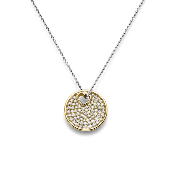 Kette mit Anhänger in Gelbgold 585 mit zus. 1,205 ct. tw, si von acredo