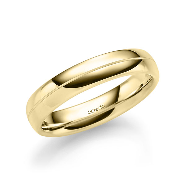Klassieke trouwring in geelgoud 14 kt. van acredo
