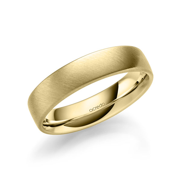 klassieke trouwring in geelgoud 14 kt. van acredo