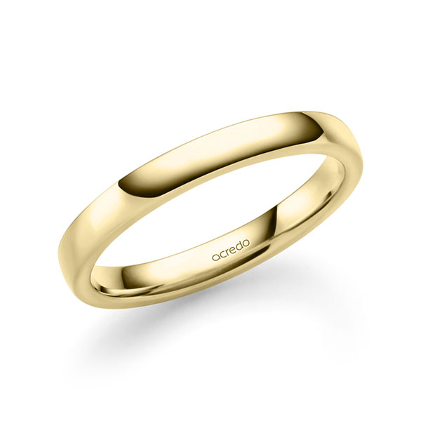 klassieke trouwring in geelgoud 14 kt. van acredo