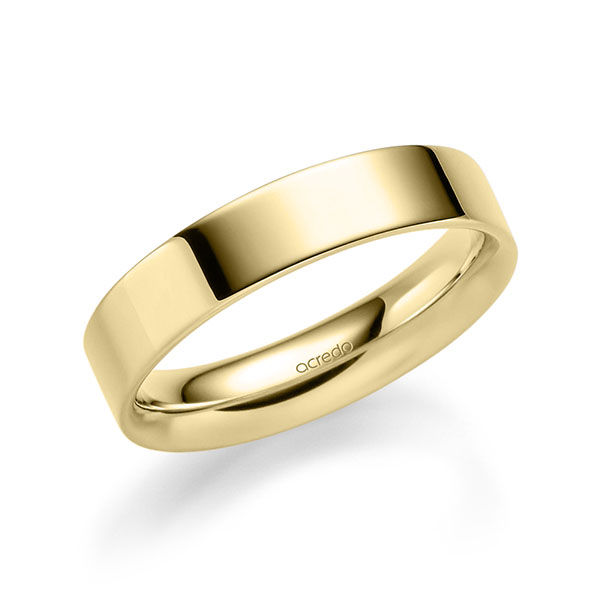 klassieke trouwring in geelgoud 14 kt. van acredo