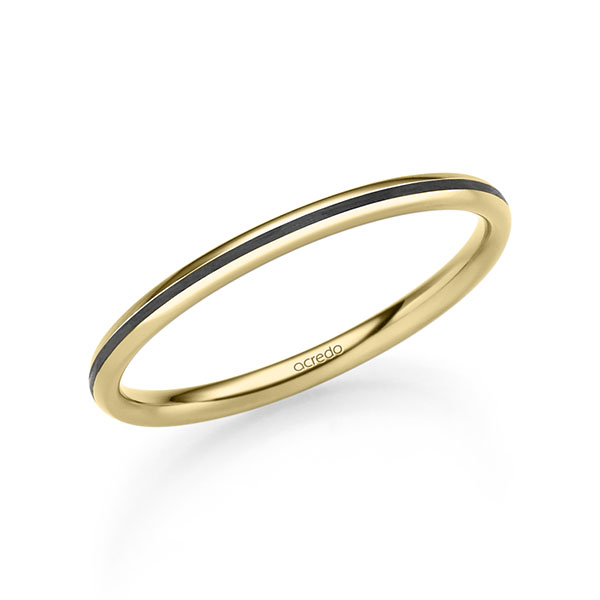 Klassieke trouwring in geelgoud 14 kt. van acredo