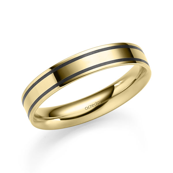 Klassieke trouwring in geelgoud 14 kt. van acredo - S-1303-15