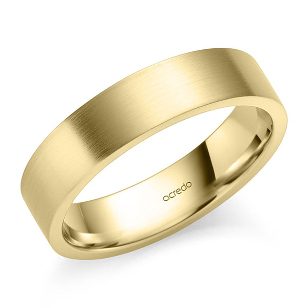 klassieke trouwring in geelgoud 14 kt. van acredo