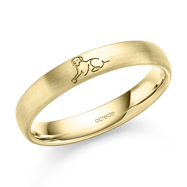 klassieke trouwring in geelgoud 14 kt. van acredo