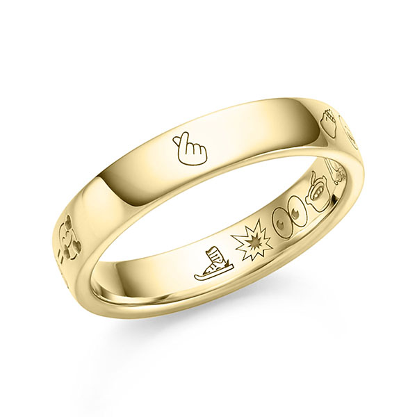 klassieke trouwring in geelgoud 14 kt. van acredo