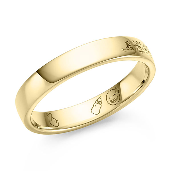 klassieke trouwring in geelgoud 14 kt. van acredo