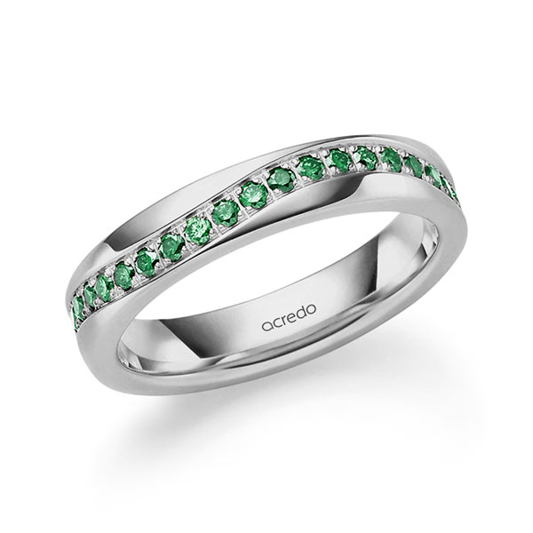 klassieke trouwring in grijsgoud 14 kt. met in totaal 0,3 ct. Briljant van acredo klassieke trouwring in grijsgoud 14 kt. met in totaal 0,3 ct. Briljant van acredo