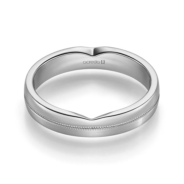 Klassieke trouwring in grijsgoud 14 kt. van acredo Klassieke trouwring in grijsgoud 14 kt. van acredo