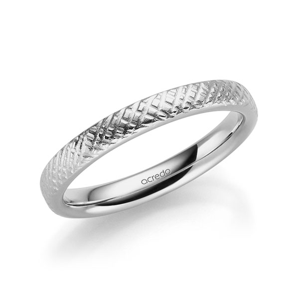 klassieke trouwring in grijsgoud 14 kt. van acredo - A-2311-12 klassieke trouwring in grijsgoud 14 kt. van acredo - A-2311-12