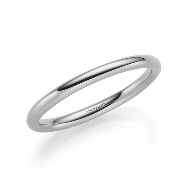 klassieke trouwring in grijsgoud 14 kt. van acredo - A-2315-12 klassieke trouwring in grijsgoud 14 kt. van acredo - A-2315-12
