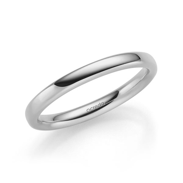 klassieke trouwring in grijsgoud 14 kt. van acredo - A-2316-12 klassieke trouwring in grijsgoud 14 kt. van acredo - A-2316-12