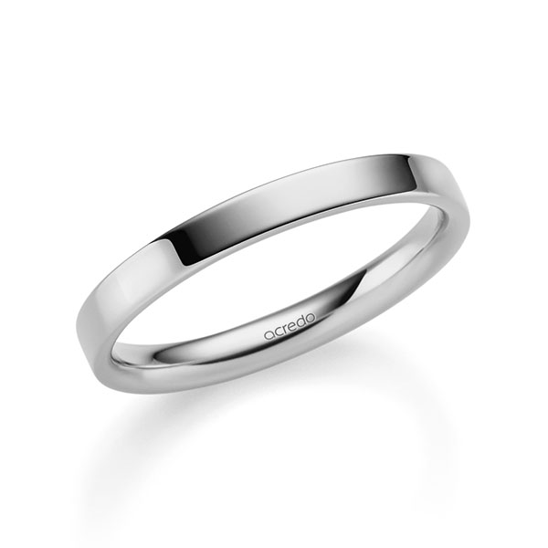klassieke trouwring in grijsgoud 14 kt. van acredo - A-2351-14 klassieke trouwring in grijsgoud 14 kt. van acredo - A-2351-14