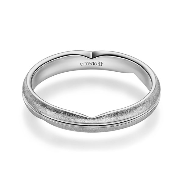 Klassieke trouwring in grijsgoud 14 kt. van acredo - A-2360-14 Klassieke trouwring in grijsgoud 14 kt. van acredo - A-2360-14