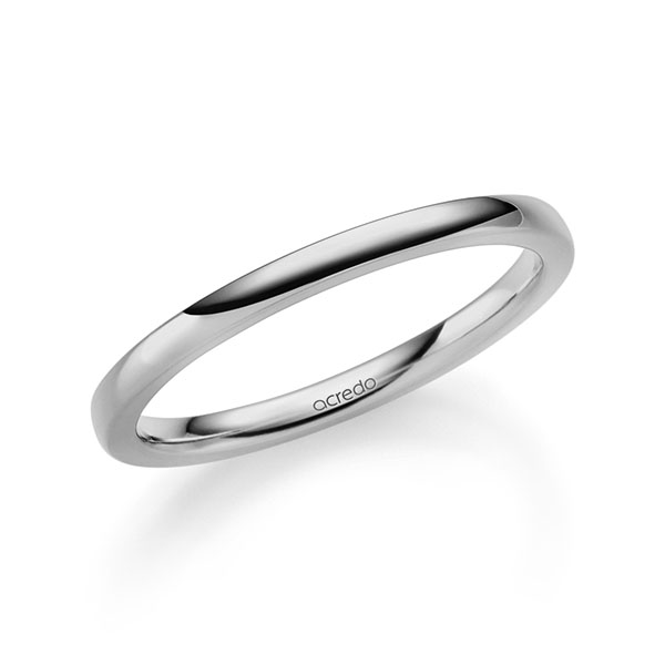 Klassieke trouwring in grijsgoud 14 kt. van acredo - A-2382-5 Klassieke trouwring in grijsgoud 14 kt. van acredo - A-2382-5