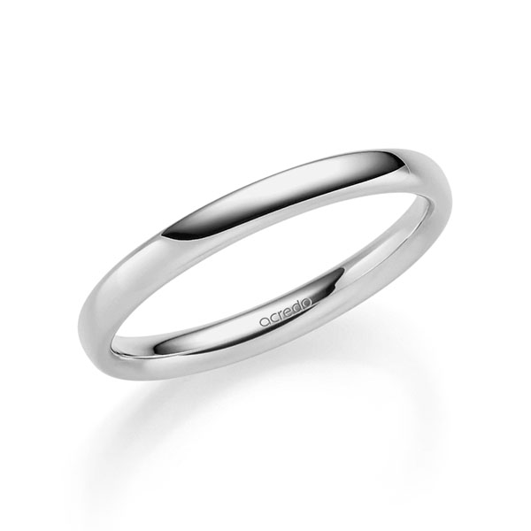 klassieke trouwring in grijsgoud 14 kt. van acredo - S-1290-11