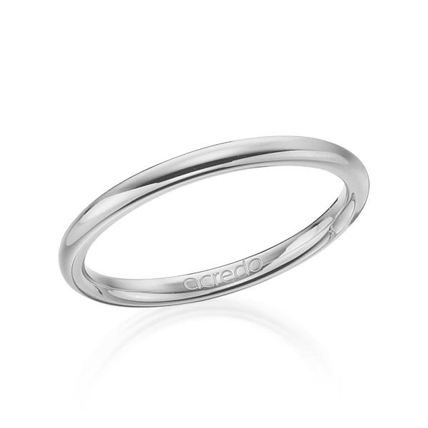 klassieke trouwring in grijsgoud 18 kt. van acredo - A-1277-12 klassieke trouwring in grijsgoud 18 kt. van acredo - A-1277-12