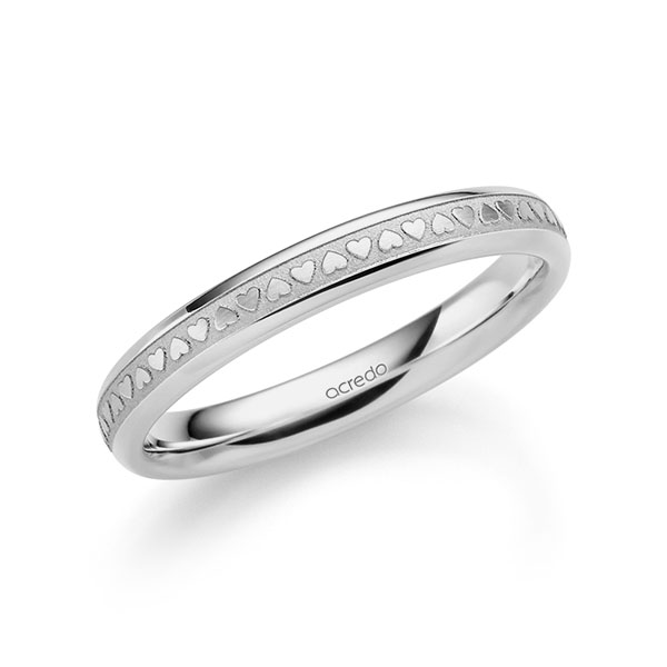 Klassieke trouwring in grijsgoud 18 kt. van acredo - A-2370-17 Klassieke trouwring in grijsgoud 18 kt. van acredo - A-2370-17