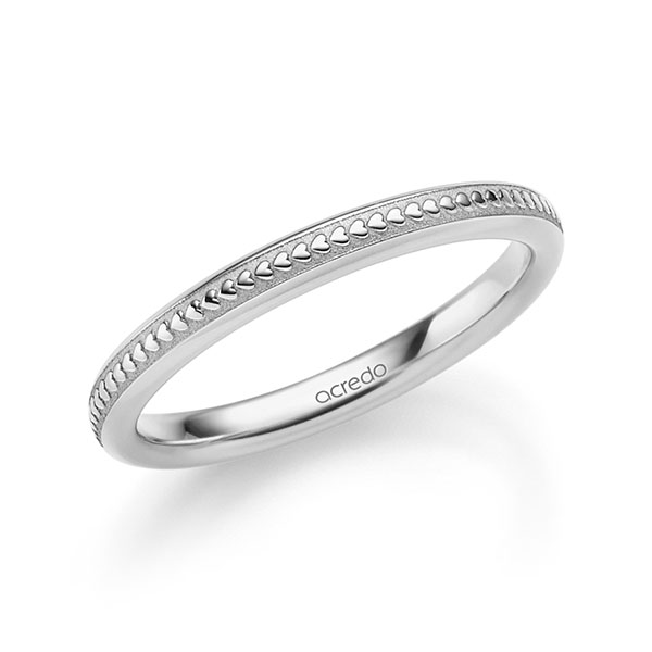 Klassieke trouwring in palladium 950 van acredo - A-2374-12