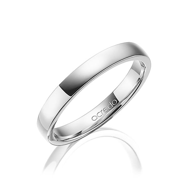 klassieke trouwring in platina 950 van acredo klassieke trouwring in platina 950 van acredo