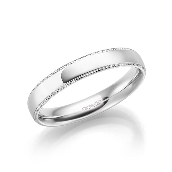 Klassieke trouwring in platina 950 van acredo - A-1792-1