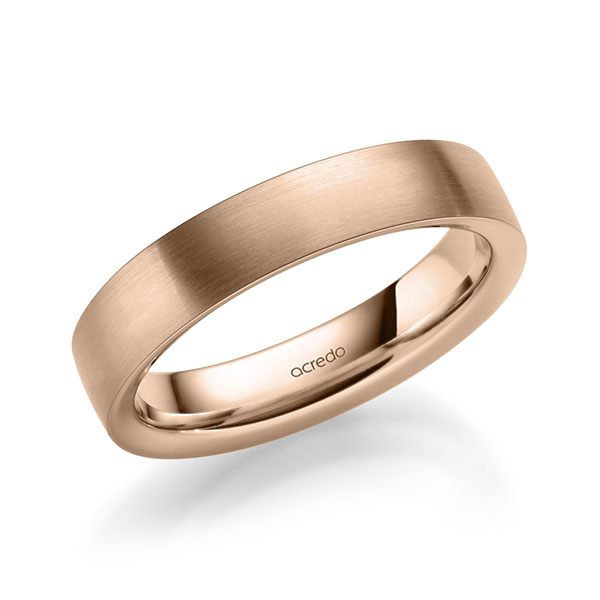 klassieke trouwring in roodgoud 14 kt. van acredo - A-1969-9