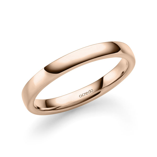 klassieke trouwring in roodgoud 14 kt. van acredo